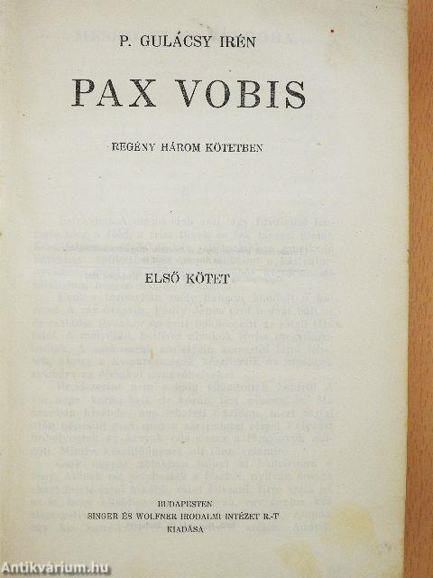 Pax Vobis I-III. (rossz állapotú)