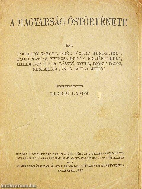 A magyarság őstörténete (rossz állapotú)