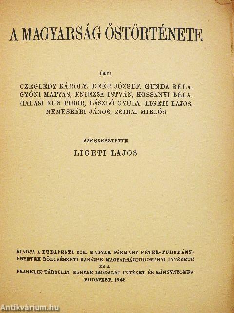 A magyarság őstörténete (rossz állapotú)