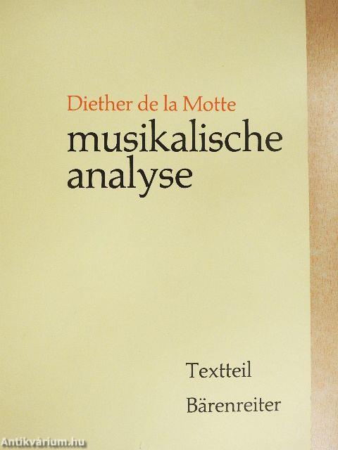 Musikalische Analyse - Textteil/Notenteil