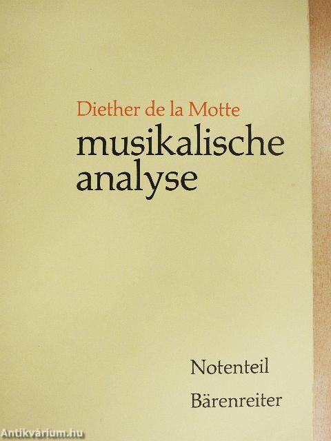 Musikalische Analyse - Textteil/Notenteil