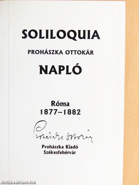 Soliloquia - Napló