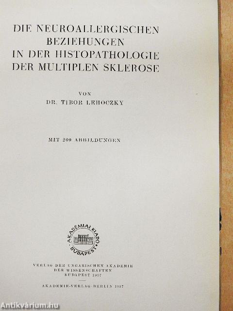 Die neuroallergischen Beziehungen in der Histopathologie der Multiplen Sklerose