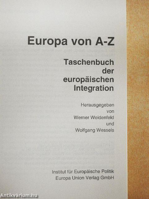 Europa von A-Z