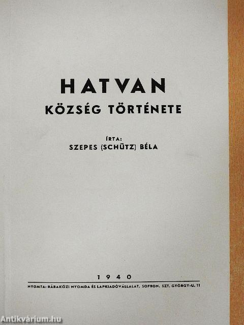 Hatvan község története