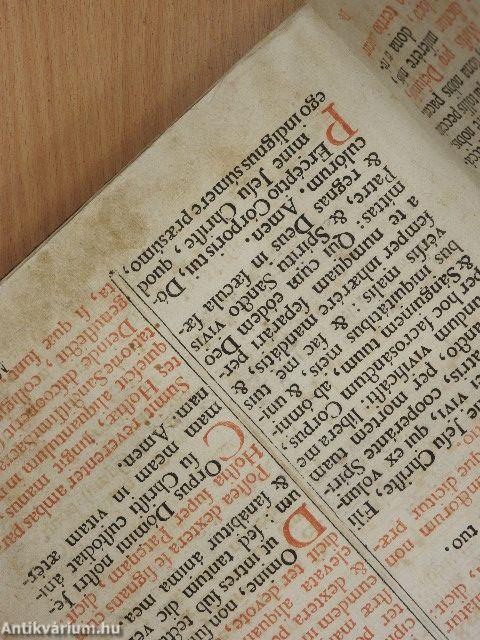 Missale Romanum ex decreto Sacrosancti Concilii Tridentini restitutum/Missae Propriae Sanctorum