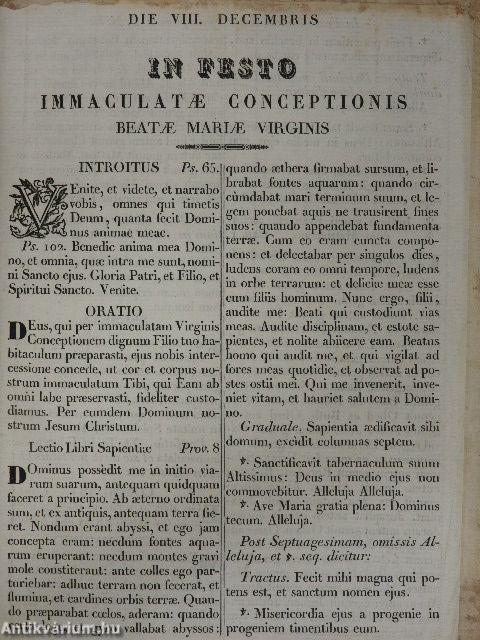 Missale Romanum ex decreto Sacrosancti Concilii Tridentini restitutum/Missae Propriae Sanctorum