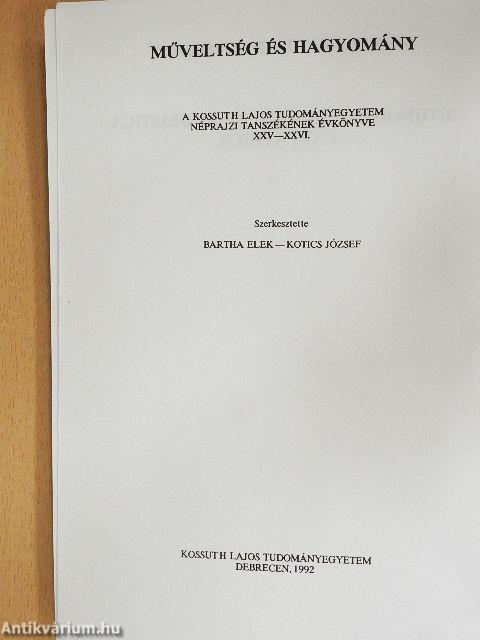 Műveltség és hagyomány