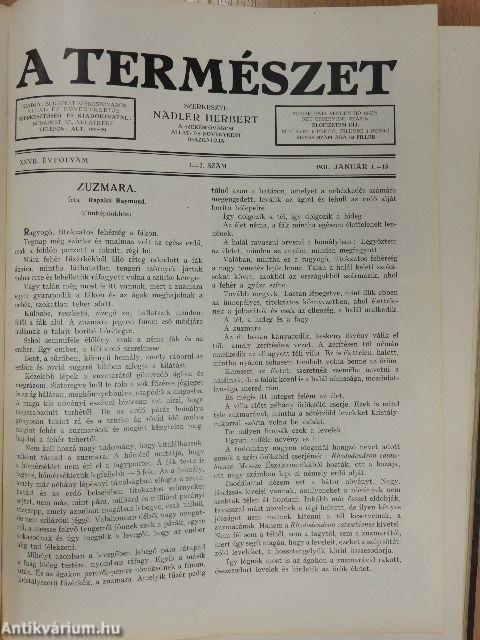 A Természet 1930-1931. január-december