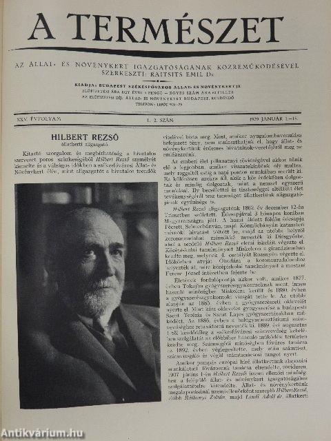 A Természet 1928-1929. január-december