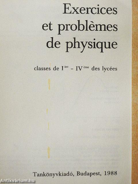 Exercices et problémes de Physique