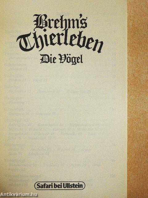 Brehm's Thierleben III - Die Vögel