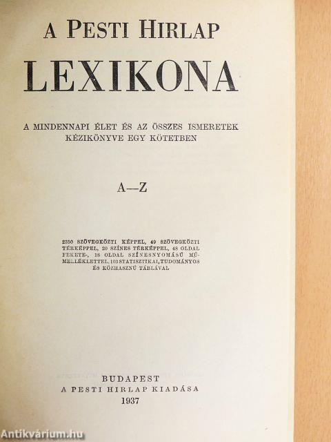 A Pesti Hirlap lexikona