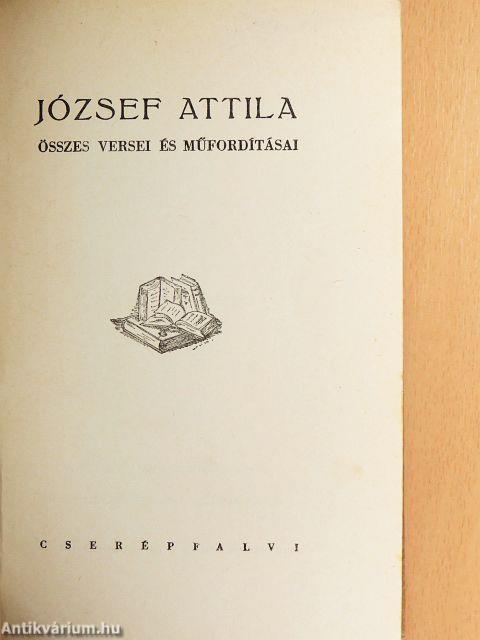 József Attila összes versei és műfordításai