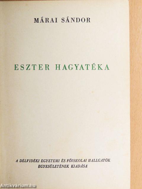 Eszter hagyatéka/Déli szél
