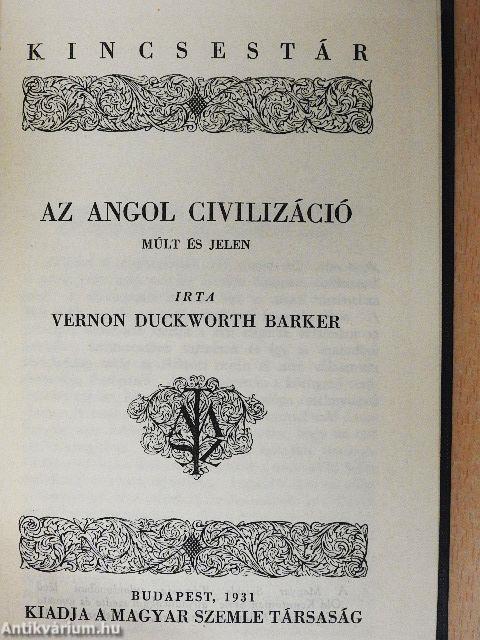 Az angol civilizáció