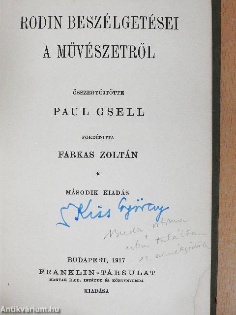 Rodin beszélgetései a művészetről