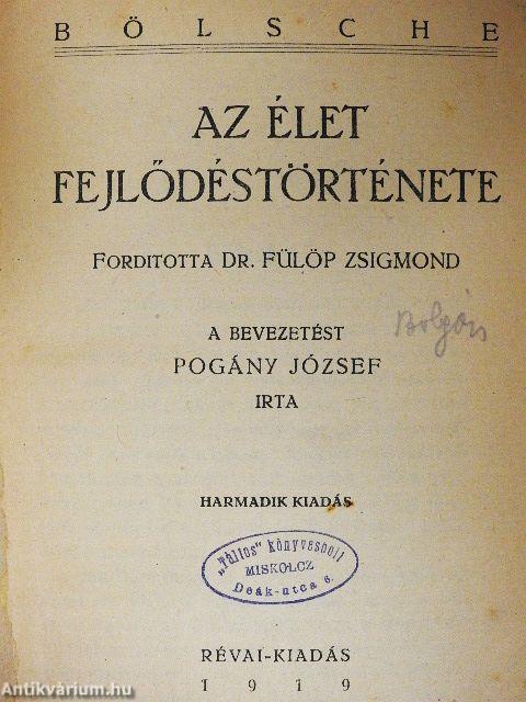 Az élet fejlődéstörténete