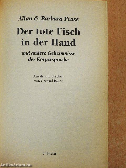 Der tote Fisch in der Hand
