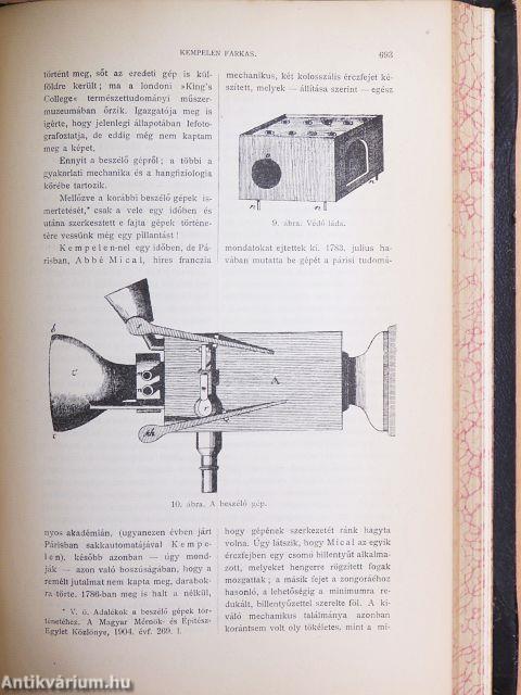 Természettudományi Közlöny 1904. január-deczember/Pótfüzetek a Természettudományi Közlönyhöz 1904. január-deczember