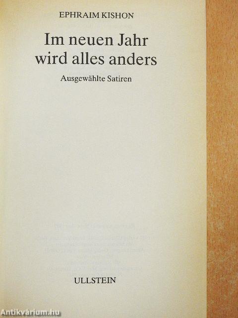 Im neuen Jahr wird alles anders