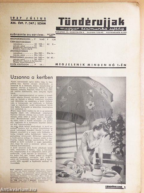 Tündérujjak 1937. július