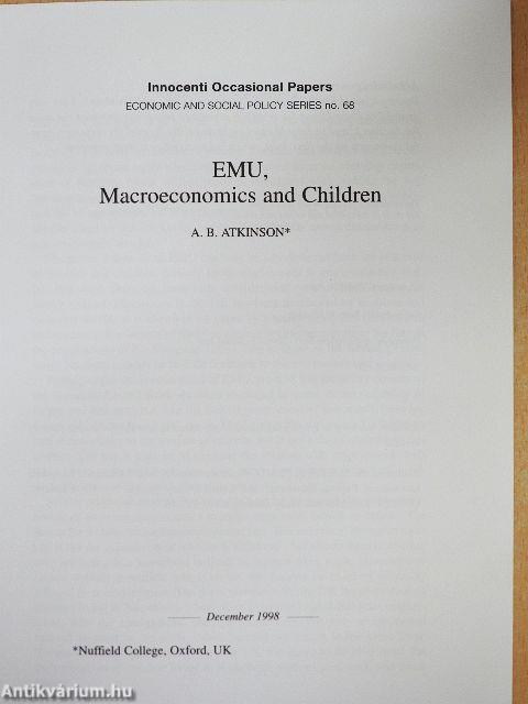 EMU, Macroeconomics and Children