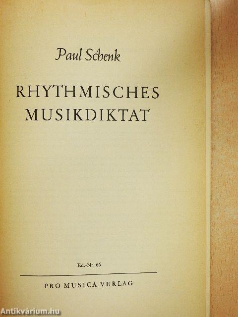 Rhythmisches Musikdiktat