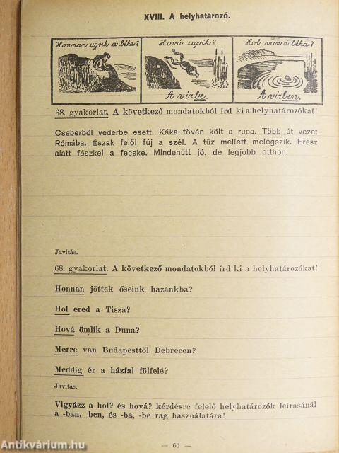 Helyesírási gyakorlatok a népiskolák VI. osztálya számára