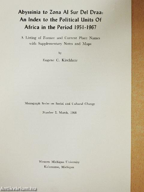 Abyssinia to Zona Al Sur Del Draa