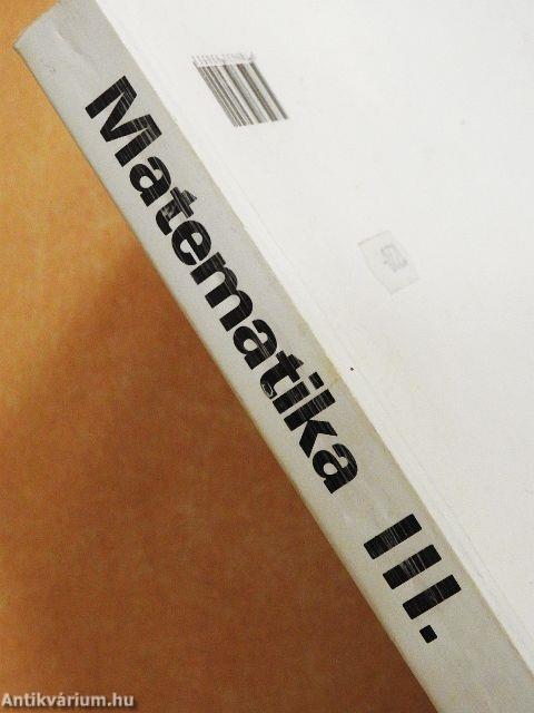 Matematika III.