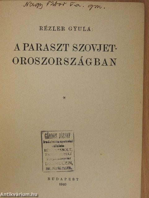 A paraszt Szovjet-Oroszországban
