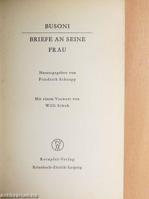 Briefe an seine Frau