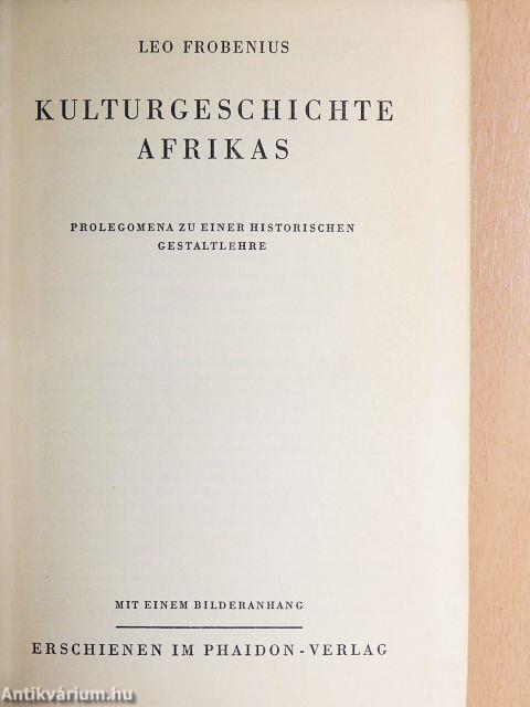 Kulturgeschichte Afrikas
