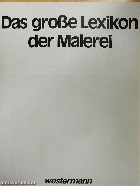 Das große Lexikon der Malerei