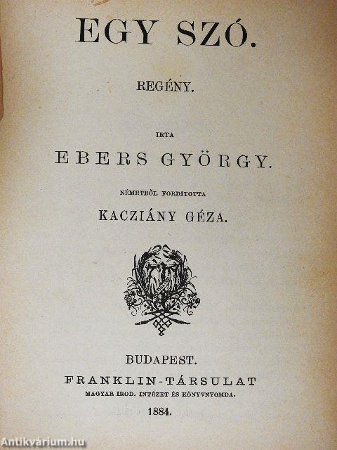 Az utolsó órában/Egy szó/Egy pár kis faczipő