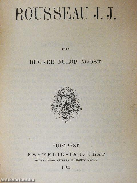 Mirabeau/Rousseau J. J./Descartes emlékezete