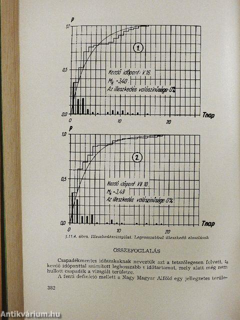 A matematikai statisztika alkalmazása a hidrológiában