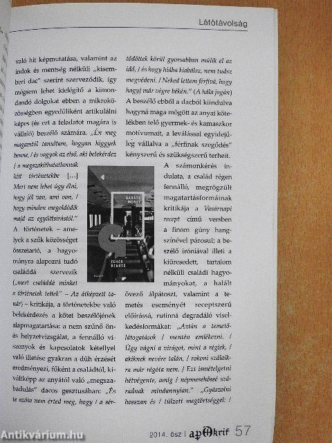Apokrif 2014. ősz