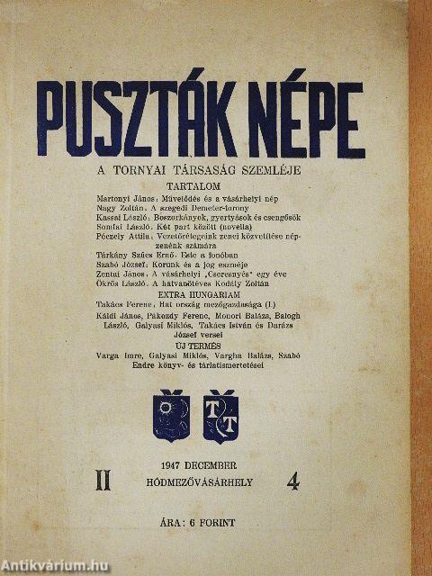 Puszták népe 1947. december