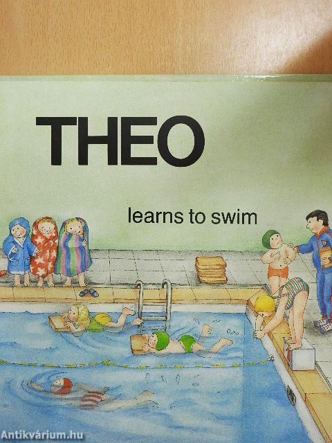 Theo learns to swim