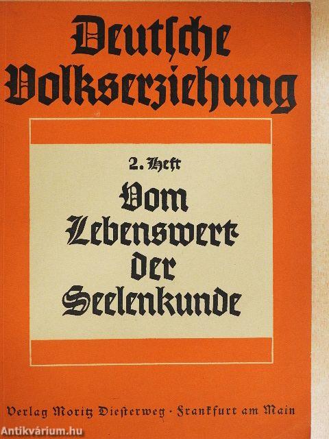 Vom Lebenswert der Seelenkunde (gótbetűs)