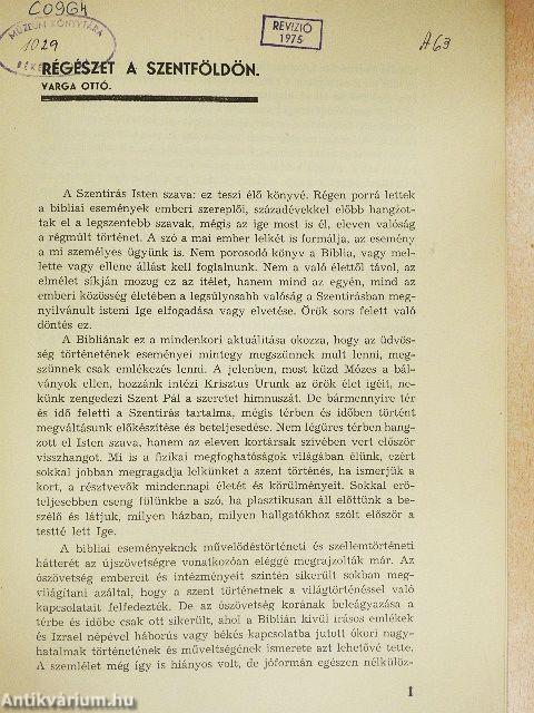 Régészet a Szentföldön