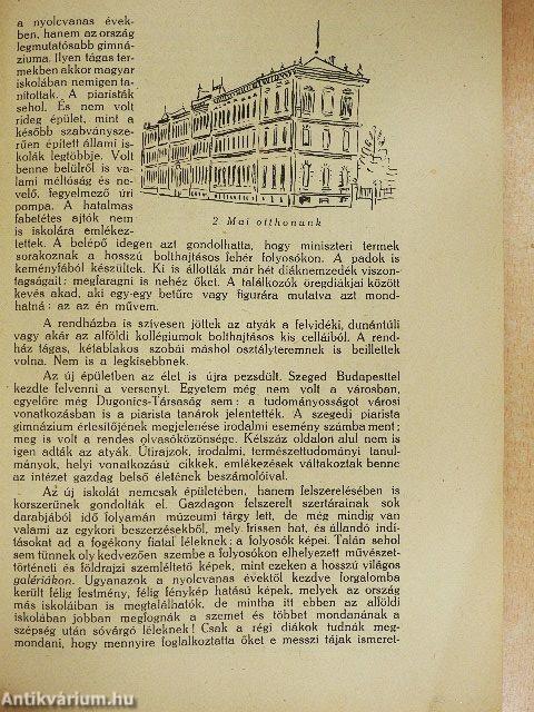 A kegyesrendiek vezetése alatt álló szegedi városi róm. kat. Dugonics András Gimnázium Évkönyve az 1941/42. iskolai évről