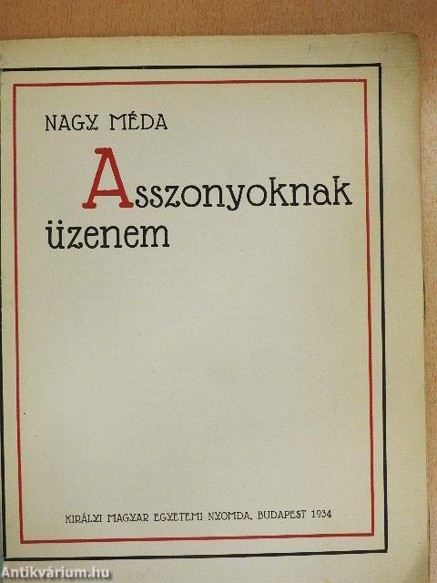 Asszonyoknak üzenem
