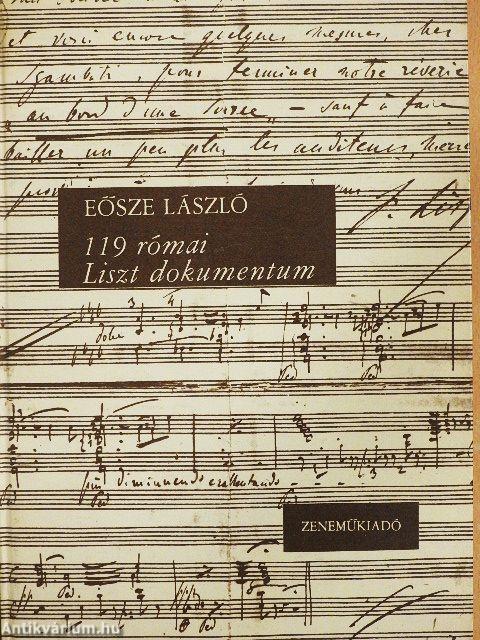 119 római Liszt dokumentum