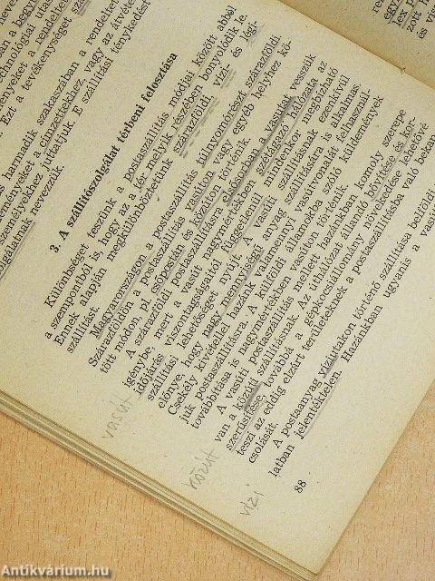 Postaföldrajz és szállító szolgálat