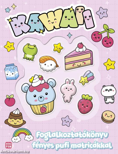 Kawaii - Foglalkoztatókönyv fényes pufi matricákkal