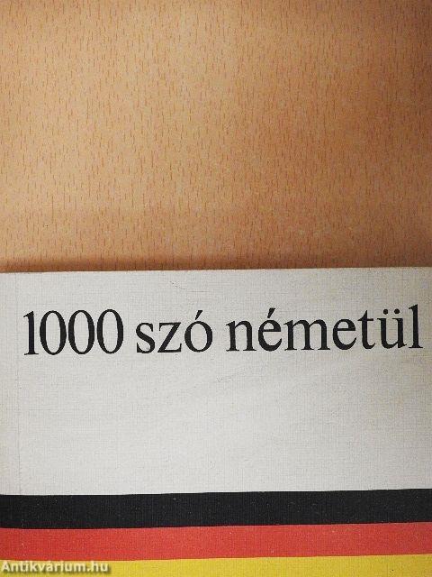 1000 szó németül