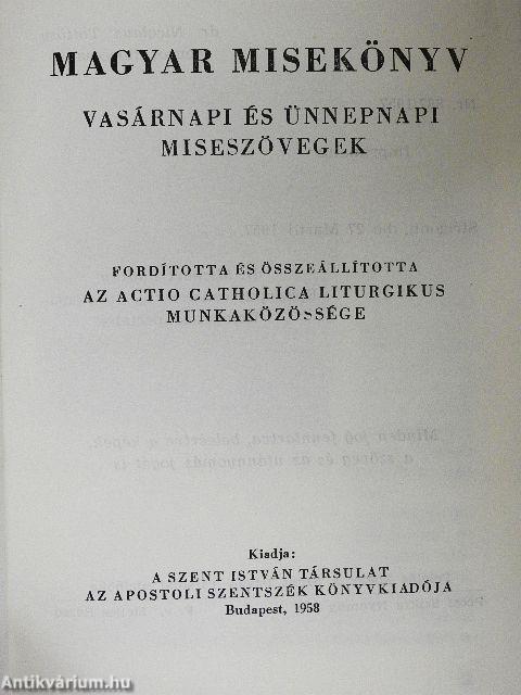 Magyar misekönyv
